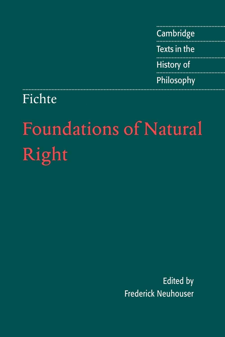 Cover: 9780521575911 | Foundations of Natural Right | Johann Gottlieb Fichte (u. a.) | Buch