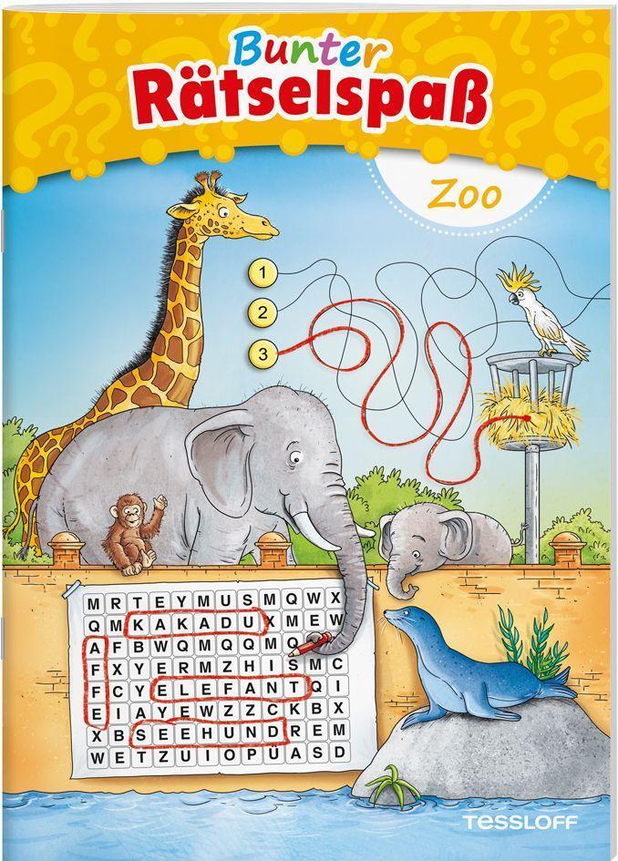 Cover: 9783788639648 | Bunter Rätselspaß Zoo | Broschüre | Rätsel, Spaß, Spiele | 32 S.