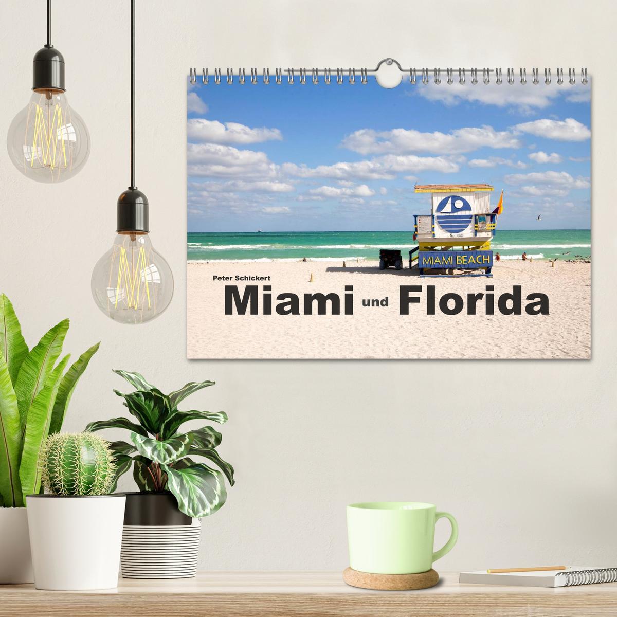 Bild: 9783435743926 | Miami und Florida (Wandkalender 2025 DIN A4 quer), CALVENDO...