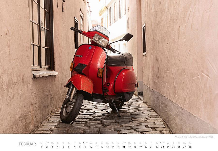 Bild: 9783966648387 | Vespa Kalender 2025 | La Dolce Vita auf zwei Rädern. Roller Kalender