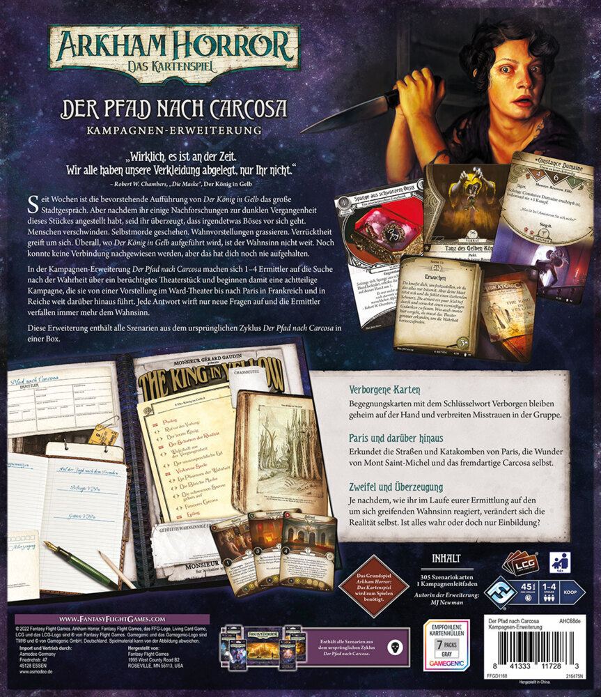 Bild: 841333117283 | Arkham Horror Das Kartenspiel - Der Pfad nach Carcosa (Kampange)...