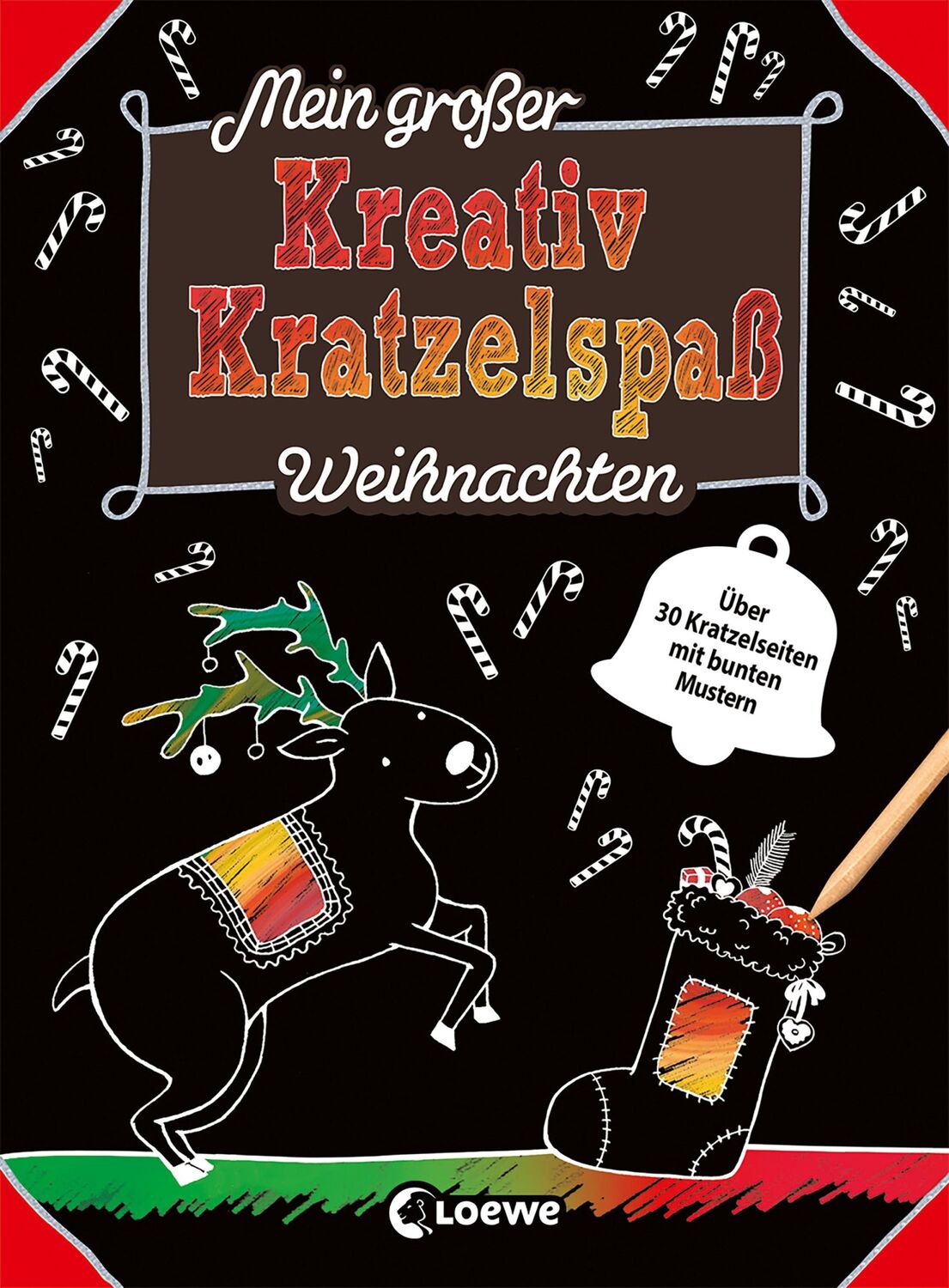 Cover: 9783743210196 | Mein großer Kreativ-Kratzelspaß: Weihnachten | Loewe Kratzel-Welt