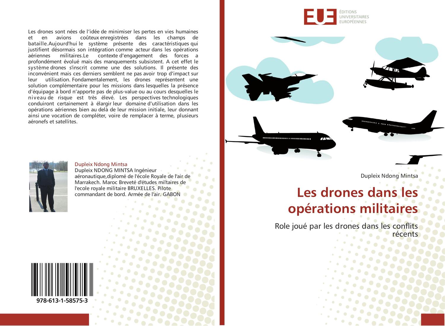 Cover: 9786131585753 | Les drones dans les opérations militaires | Dupleix Ndong Mintsa