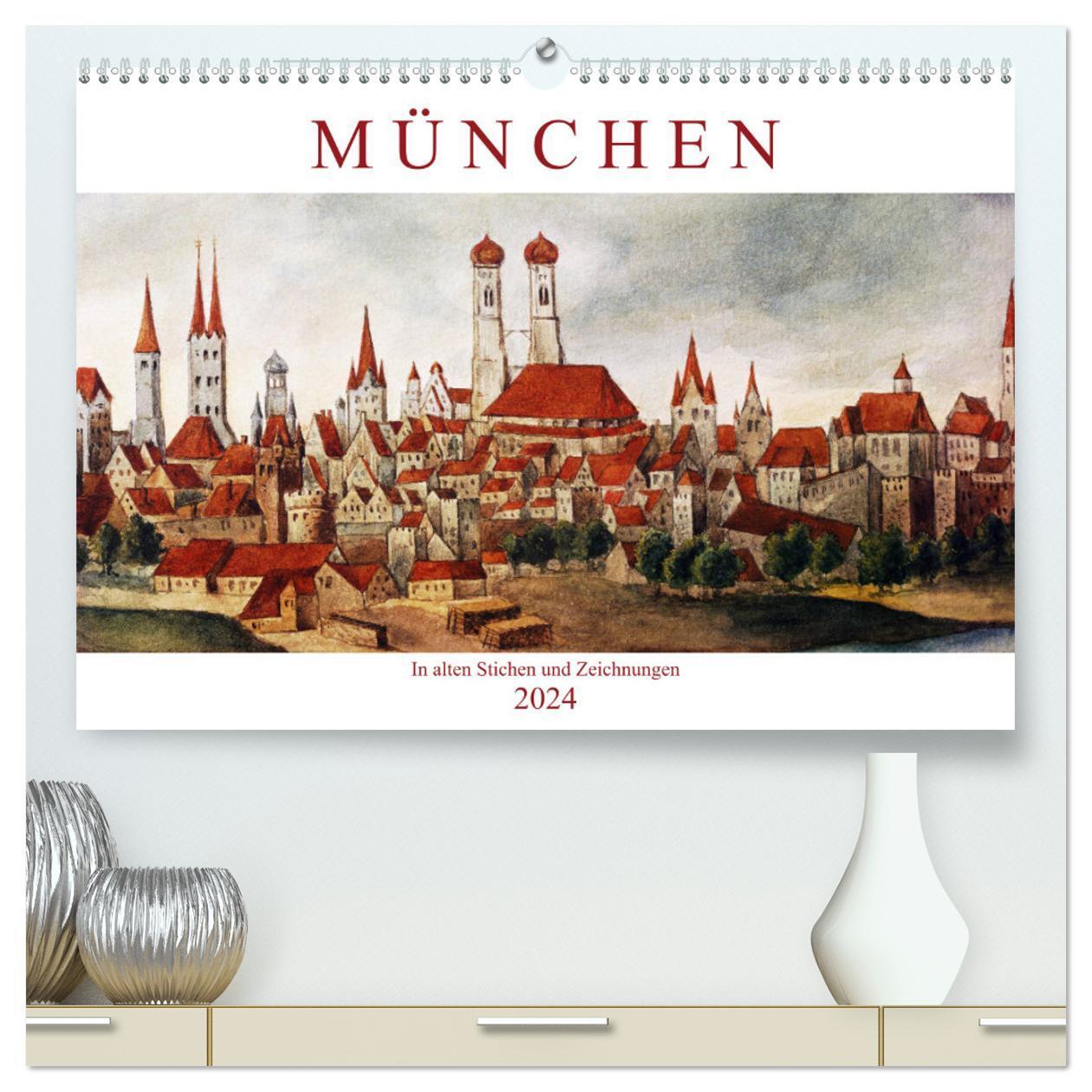 Cover: 9783383178399 | München: In alten Stichen und Zeichnungen (hochwertiger Premium...