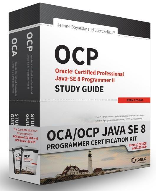 Cover: 9781119272090 | OCA / OCP Java SE 8 Programmer Certification Kit | Boyarsky (u. a.)