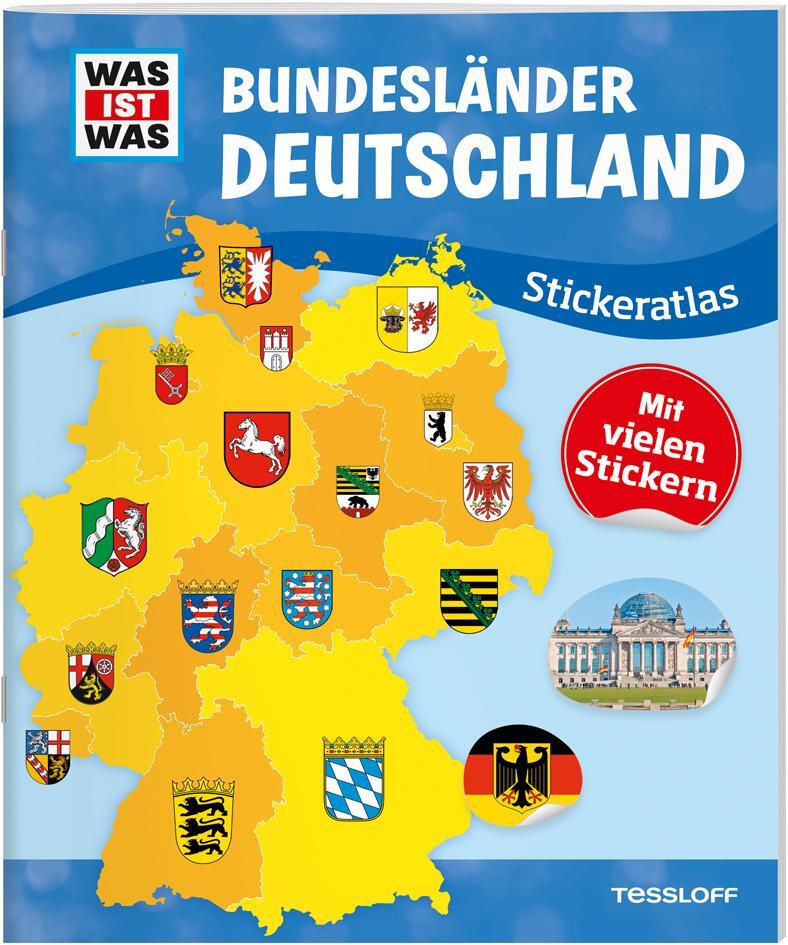 Cover: 9783788621568 | WAS IST WAS Bundesländer Deutschland | Stickeratlas | Lisa Hebler