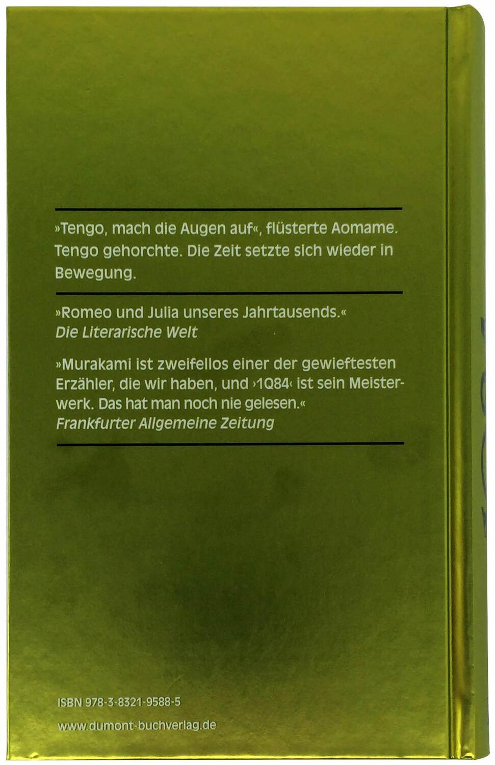 Rückseite: 9783832195885 | 1Q84. Buch 3 | Haruki Murakami | Buch | 1Q84 | Lesebändchen | 575 S.