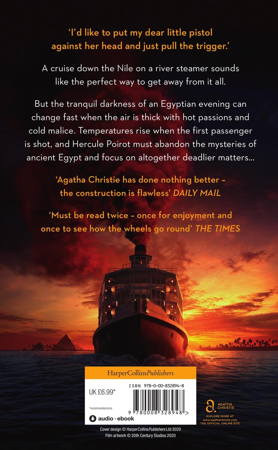 Rückseite: 9780008328948 | Poirot - Death On The Nile. Film Tie-In Edition | Agatha Christie