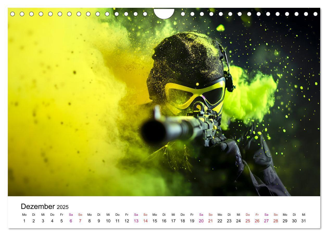 Bild: 9783457204573 | Paintball cool (Wandkalender 2025 DIN A4 quer), CALVENDO...