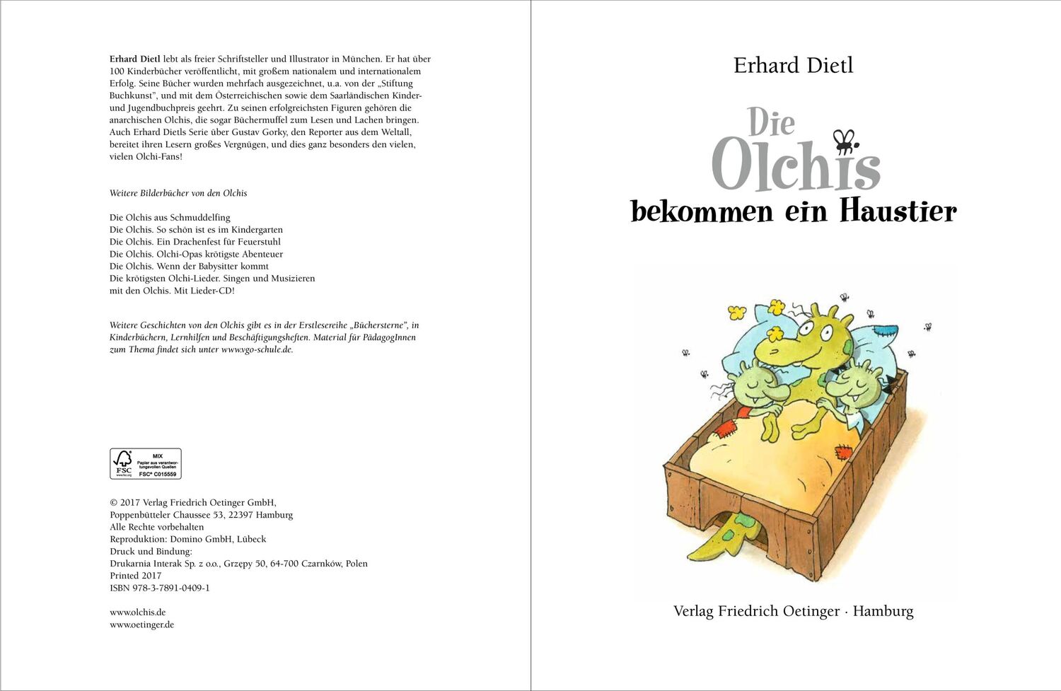 Bild: 9783789104091 | Die Olchis bekommen ein Haustier | Erhard Dietl | Buch | Olchis | 2017