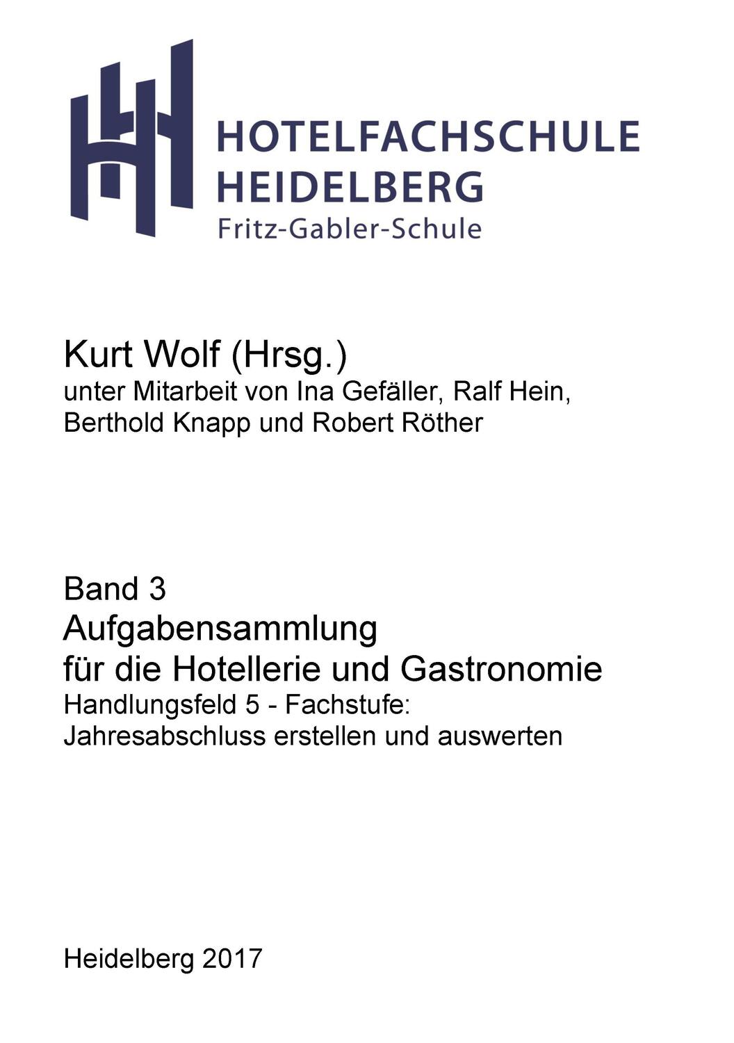 Cover: 9783744817899 | Aufgabensammlung für die Hotellerie und Gastronomie | Kurt Wolf | Buch