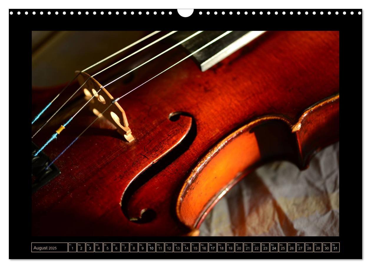 Bild: 9783435755936 | eine Violine (Wandkalender 2025 DIN A3 quer), CALVENDO Monatskalender