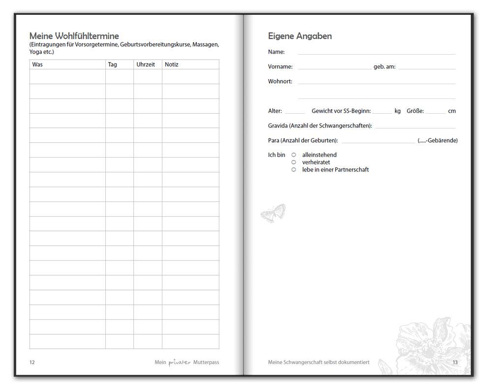 Bild: 9783903085091 | Mein privater Mutterpass - Meine Schwangerschaft selbst dokumentiert