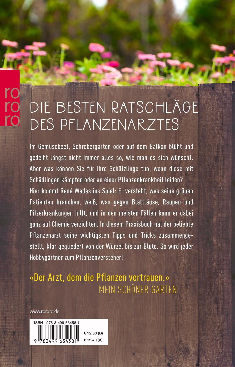 Rückseite: 9783499634581 | Der Pflanzenarzt | Mein großes Praxisbuch für Garten und Balkon | Buch