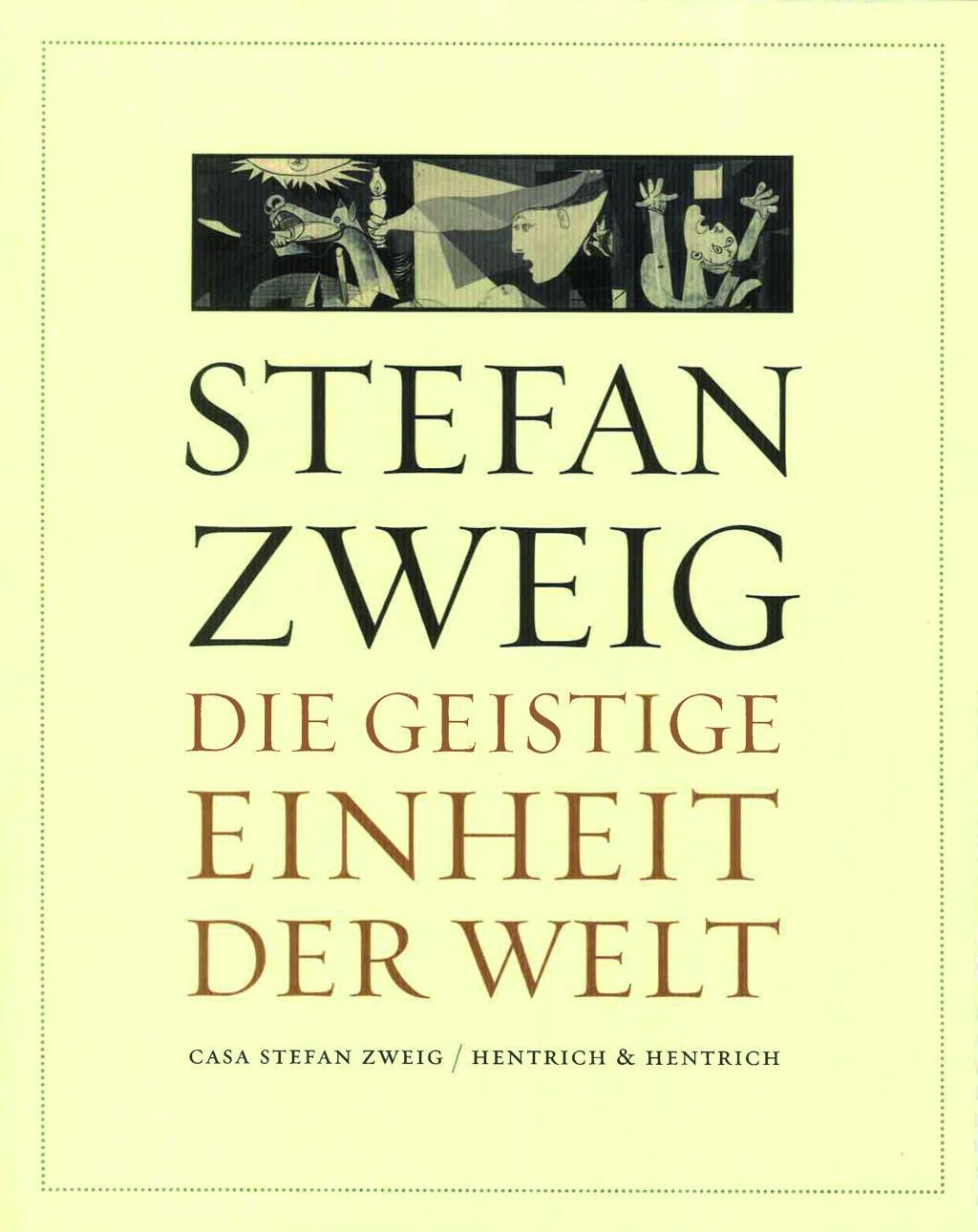 Cover: 9783955652142 | Die geistige Einheit der Welt | Dt/engl/frz/portug/span | Stefan Zweig