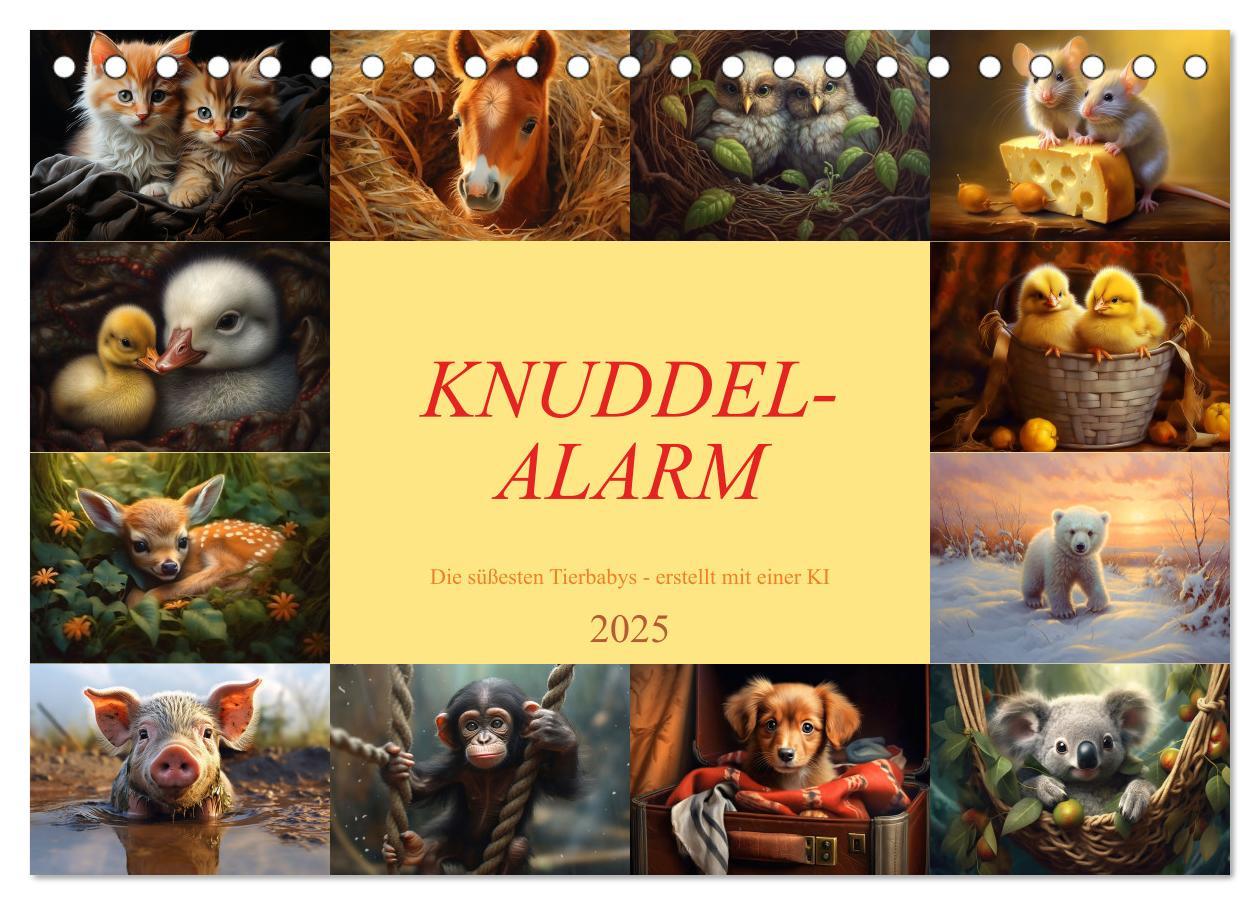 Cover: 9783383892974 | Knuddel-Alarm (Tischkalender 2025 DIN A5 quer), CALVENDO...