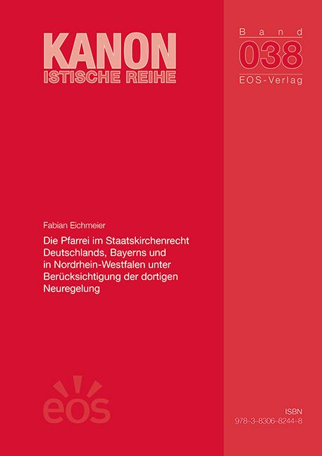 Cover: 9783830682448 | Die Pfarrei im Staatskirchenrecht Deutschlands, Bayerns und in...