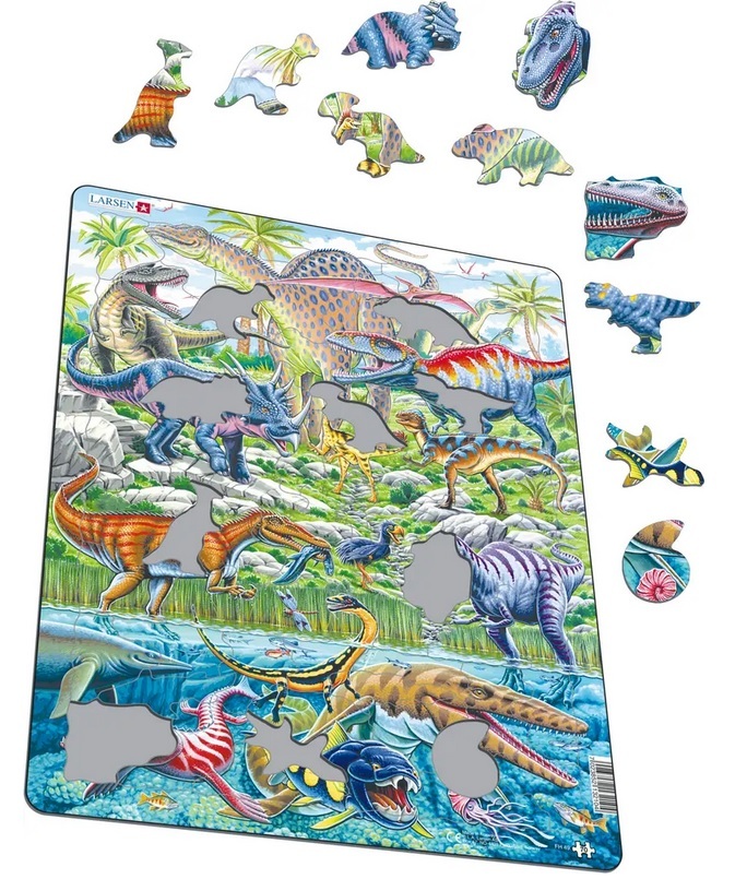 Cover: 7023852132104 | Puzzle - Dinosaurier an Land, zu Wasser und in der Luft | Puzzle