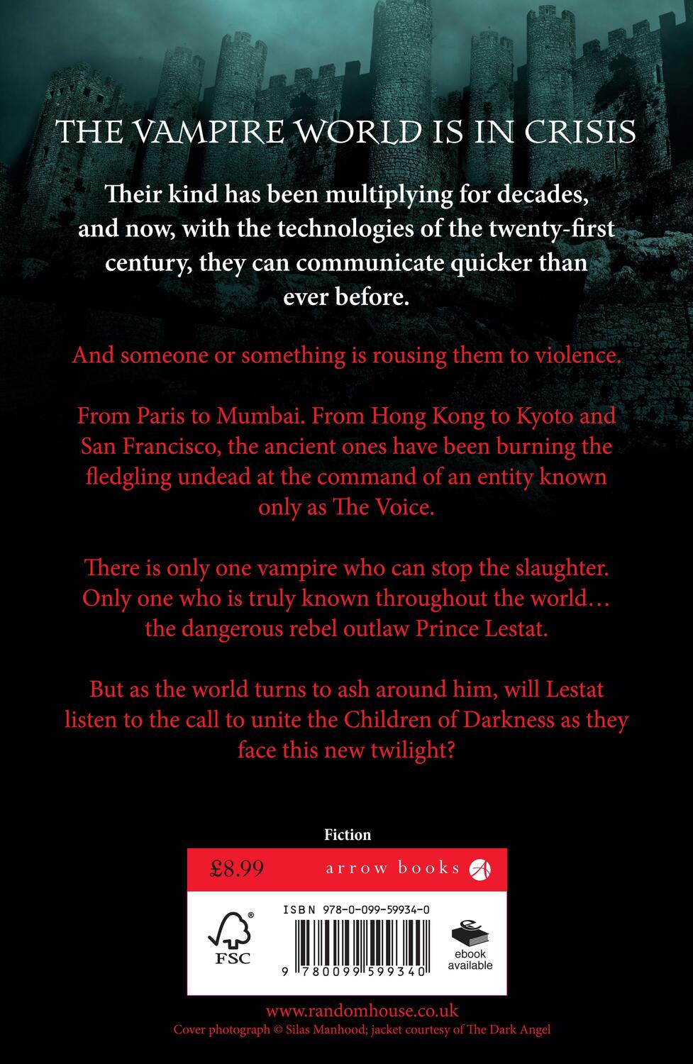 Rückseite: 9780099599340 | Prince Lestat | The Vampire Chronicles 11 | Anne Rice | Taschenbuch