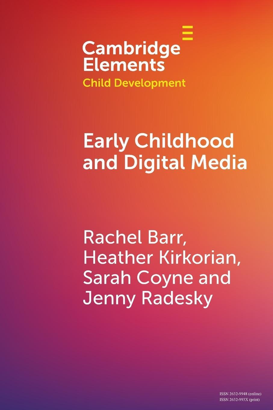 Cover: 9781108794565 | Early Childhood and Digital Media | Rachel Barr (u. a.) | Taschenbuch