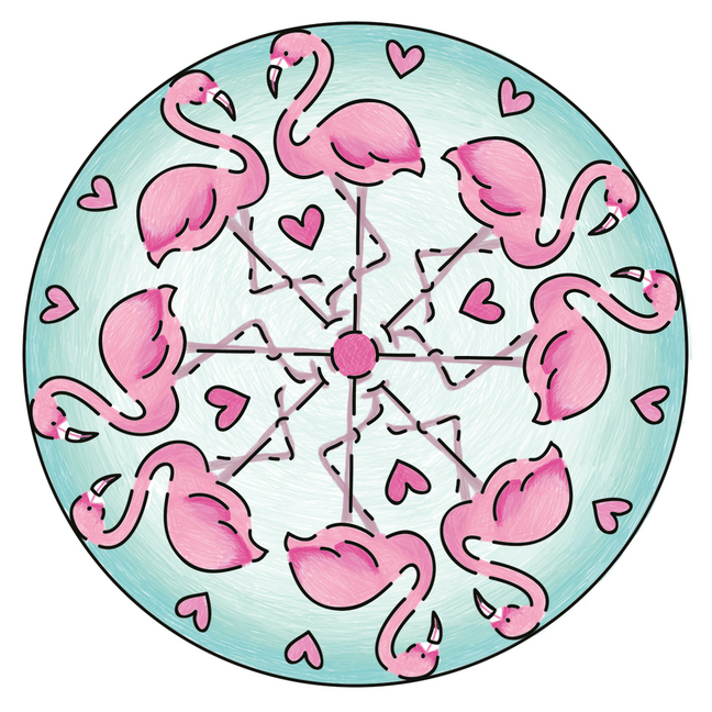 Bild: 4005556285204 | Ravensburger Mandala Designer Mini Flamingo 28520, Zeichnen lernen...