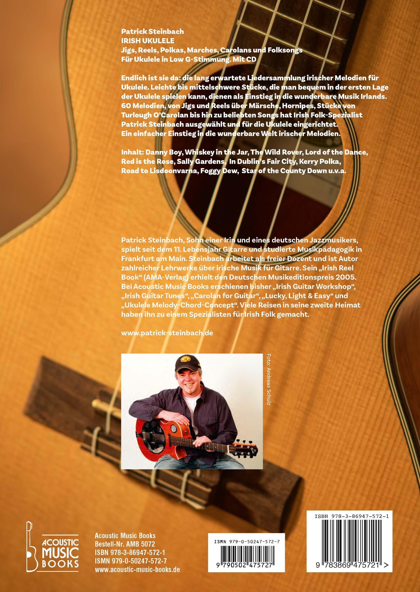 Rückseite: 9783869475721 | Irish Ukulele | Patrick Steinbach | Taschenbuch | 68 S. | Deutsch