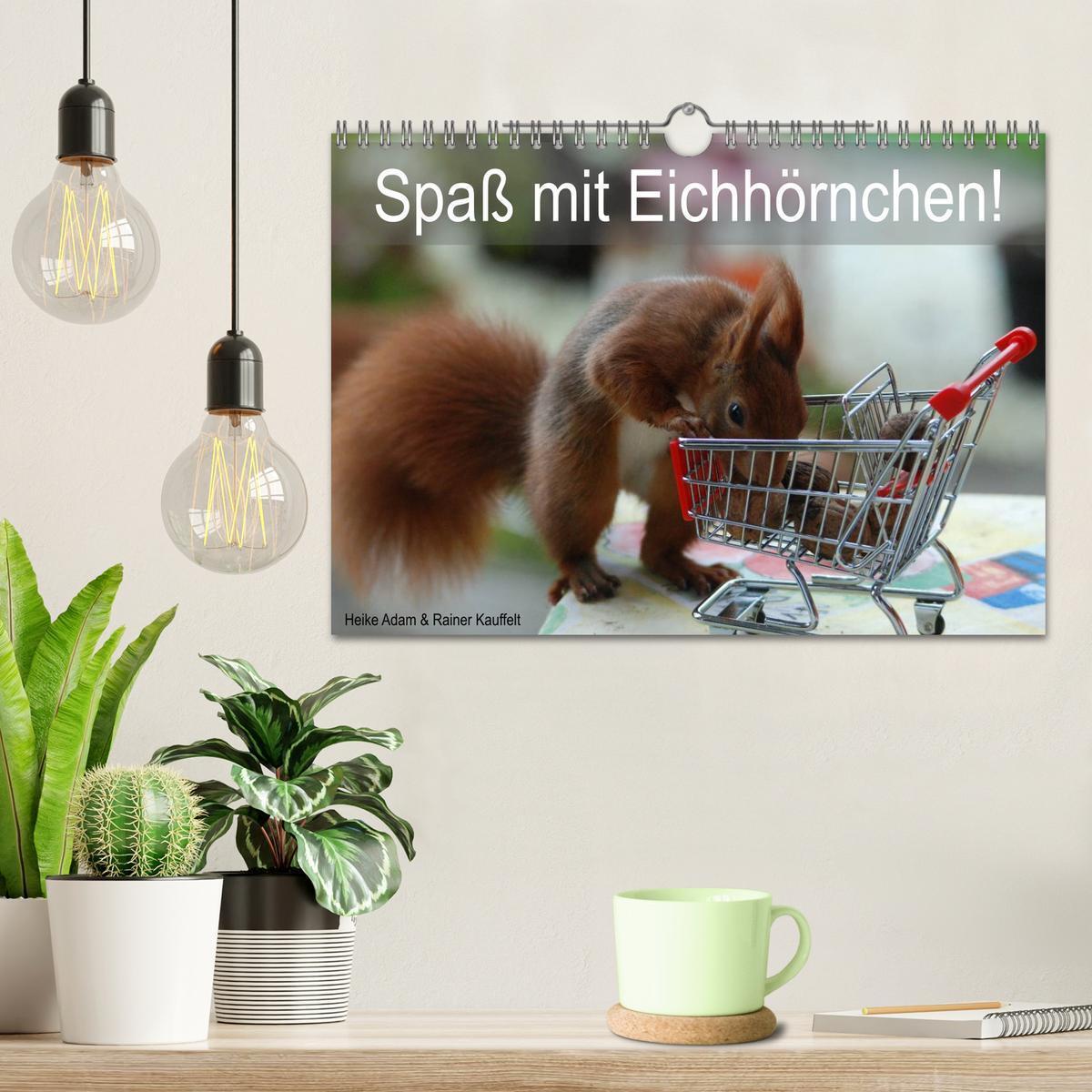 Bild: 9783435587469 | Spaß mit Eichhörnchen! (Wandkalender 2025 DIN A4 quer), CALVENDO...