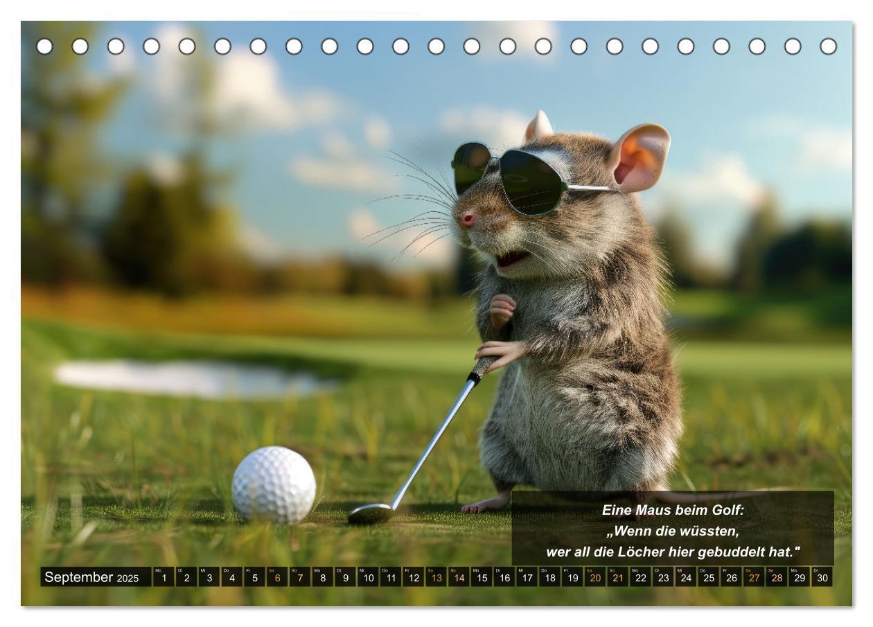 Bild: 9783457155530 | Der tierisch lustige Golfkalender (Tischkalender 2025 DIN A5 quer),...