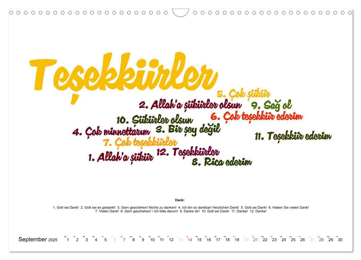 Bild: 9783435175635 | Smalltalk Sprachkalender Türkisch-Deutsch (Wandkalender 2025 DIN A3...