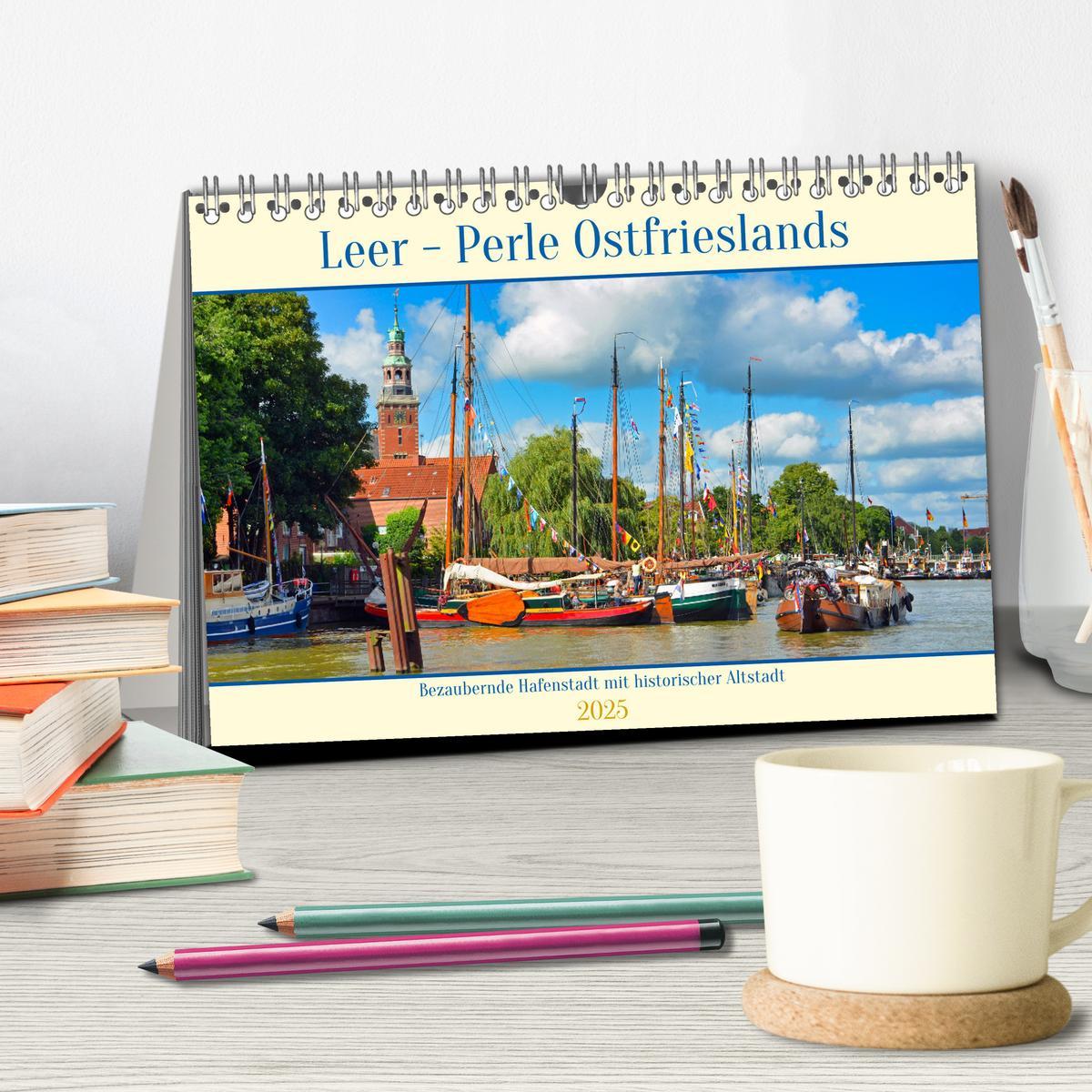 Bild: 9783435160198 | Leer - Perle Ostfrieslands (Tischkalender 2025 DIN A5 quer),...