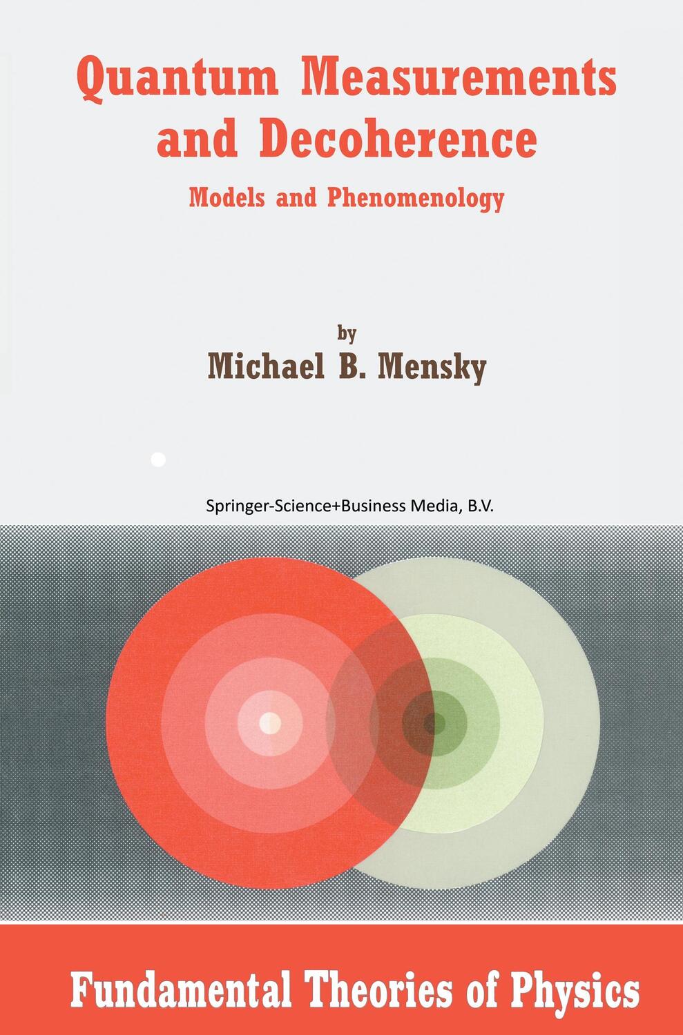Cover: 9789048154227 | Quantum Measurements and Decoherence | Models and Phenomenology | Buch
