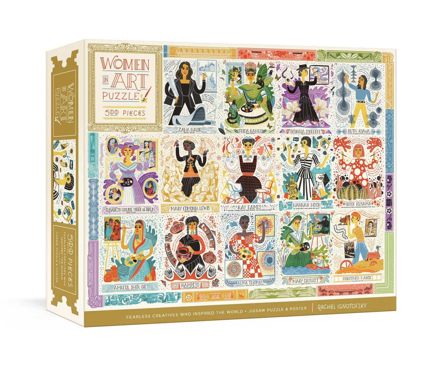 Cover: 9780593233016 | Women in Art Puzzle. 500 Pieces | Rachel Ignotofsky | Spiel | Englisch