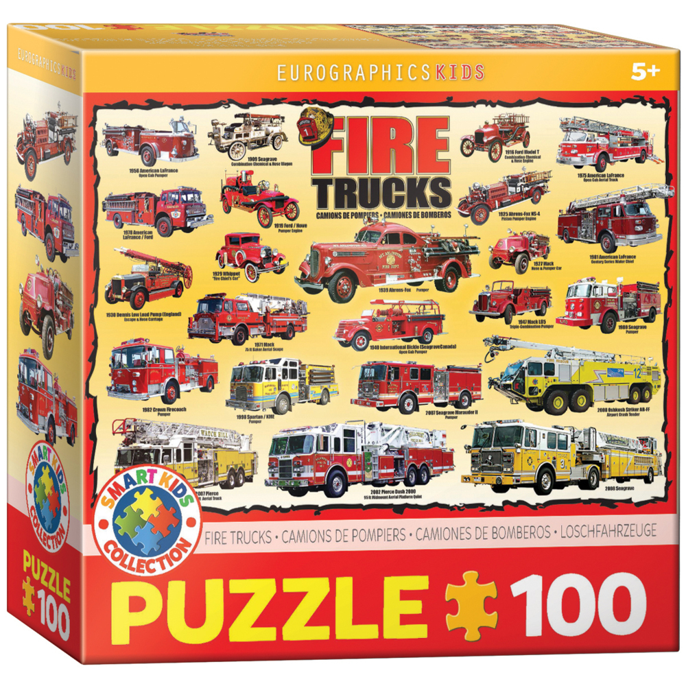 Cover: 628136612395 | Feuerwehrautos (Puzzle) | Spiel | In Spielebox | 2022 | Eurographics