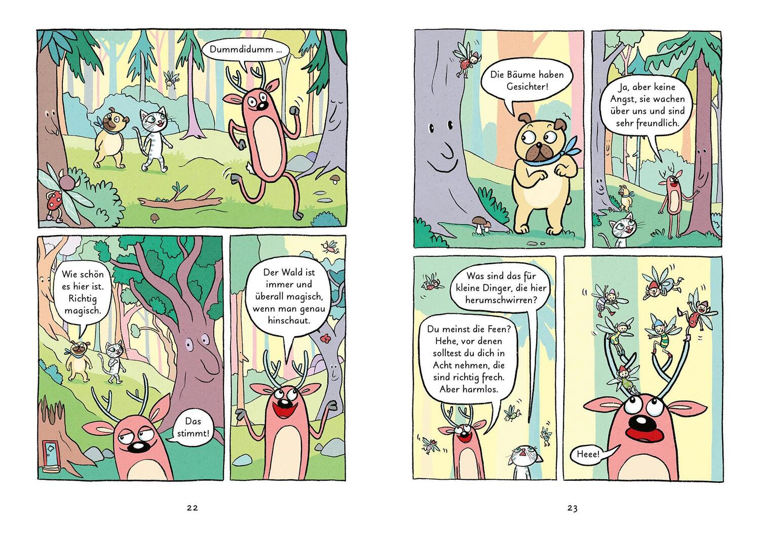 Bild: 9783570177617 | Mein Abenteuercomic - Mops und Kätt entdecken den Wald | Vera Schmidt