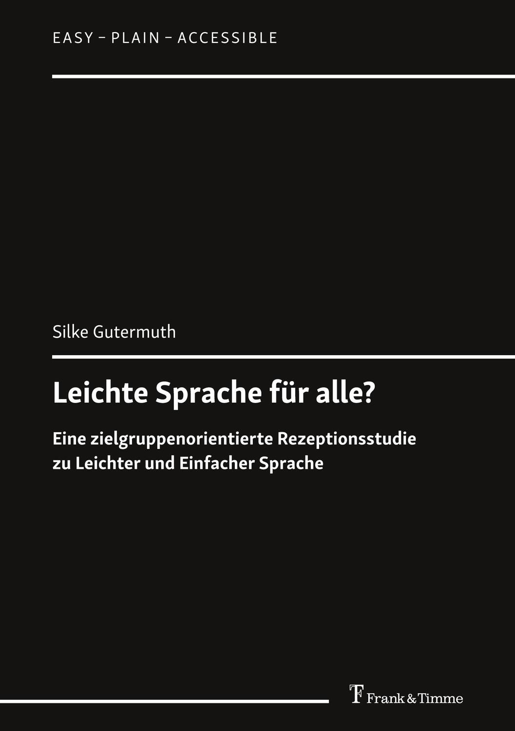 Cover: 9783732905874 | Leichte Sprache für alle? | Silke Gutermuth | Taschenbuch | Deutsch