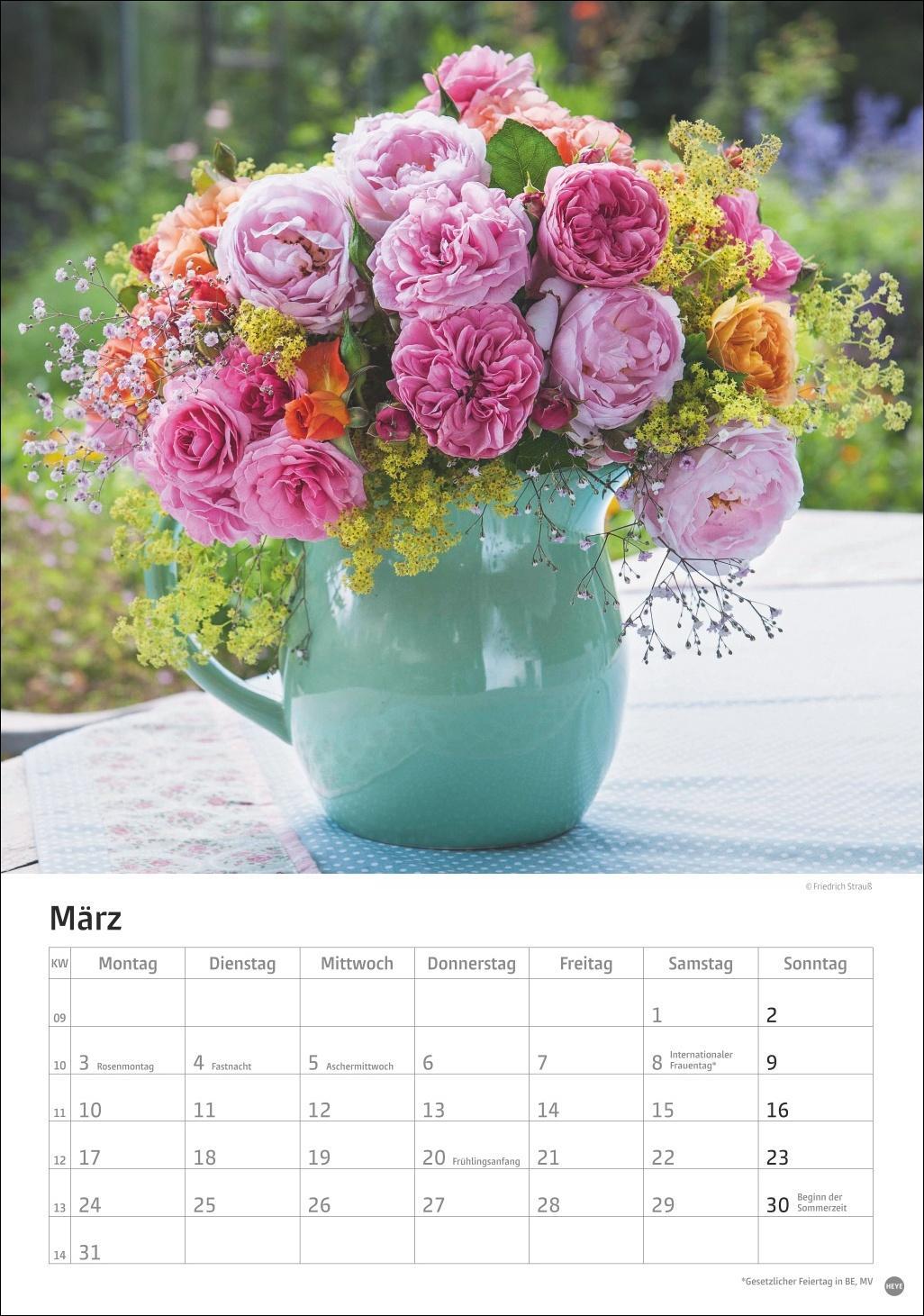 Bild: 9783756405596 | Rosenpracht Kalender 2025 | Heye | Kalender | Spiralbindung | 13 S.
