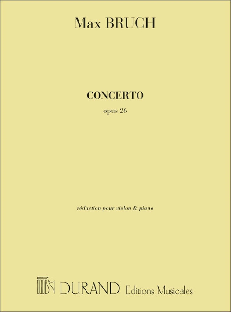 Cover: 9790044015979 | Concerto no. 1 Opus 26 | Max Bruch | Klavierauszug | Editions Durand