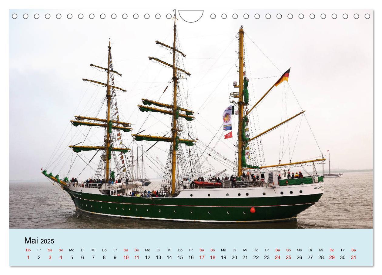 Bild: 9783435439614 | Parade der Windjammer - 2025 (Wandkalender 2025 DIN A4 quer),...