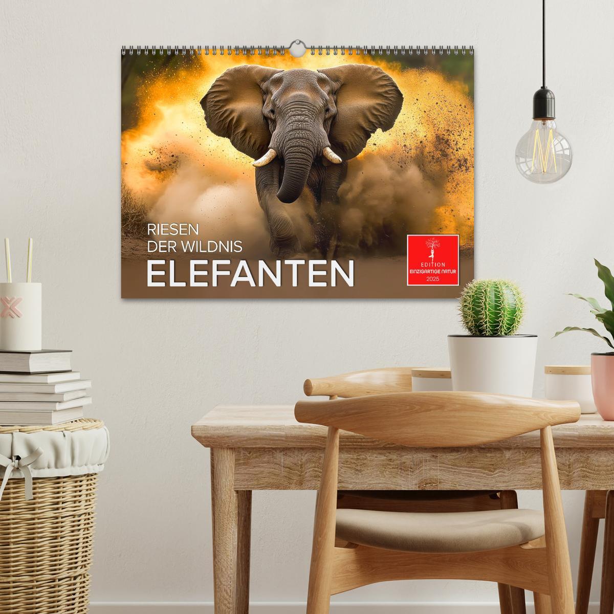 Bild: 9783457240472 | Elefanten - Riesen der Wildnis (Wandkalender 2025 DIN A3 quer),...