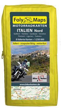 Cover: 9783965990623 | FolyMaps Motorradkarten Italien Nord | (Land-)Karte | Deutsch | 2024