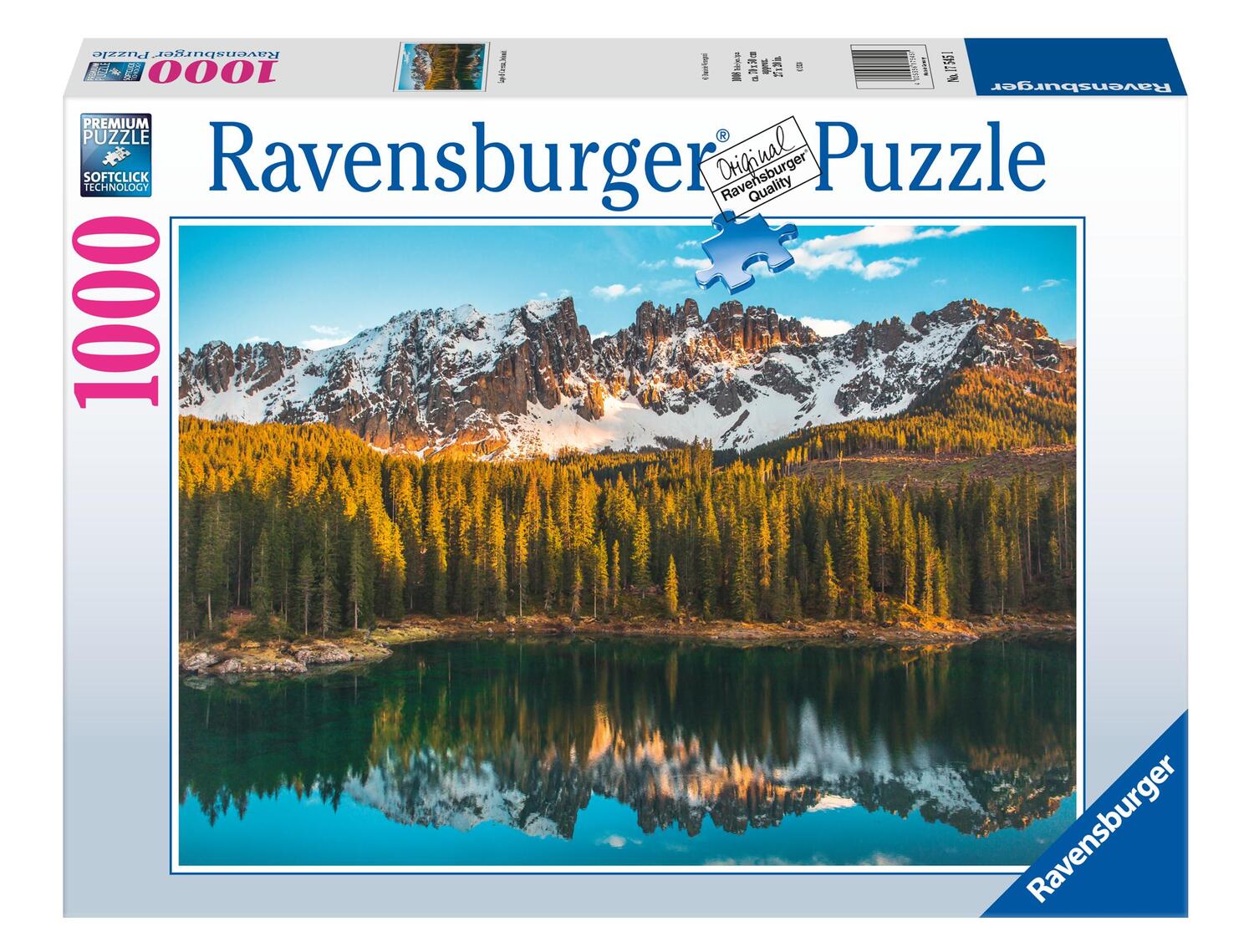 Cover: 4005556175451 | Ravensburger Puzzle 17545 - Karersee - 1000 Teile...