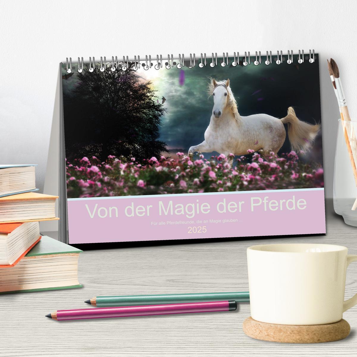 Bild: 9783435061044 | Von der Magie der Pferde (Tischkalender 2025 DIN A5 quer), CALVENDO...