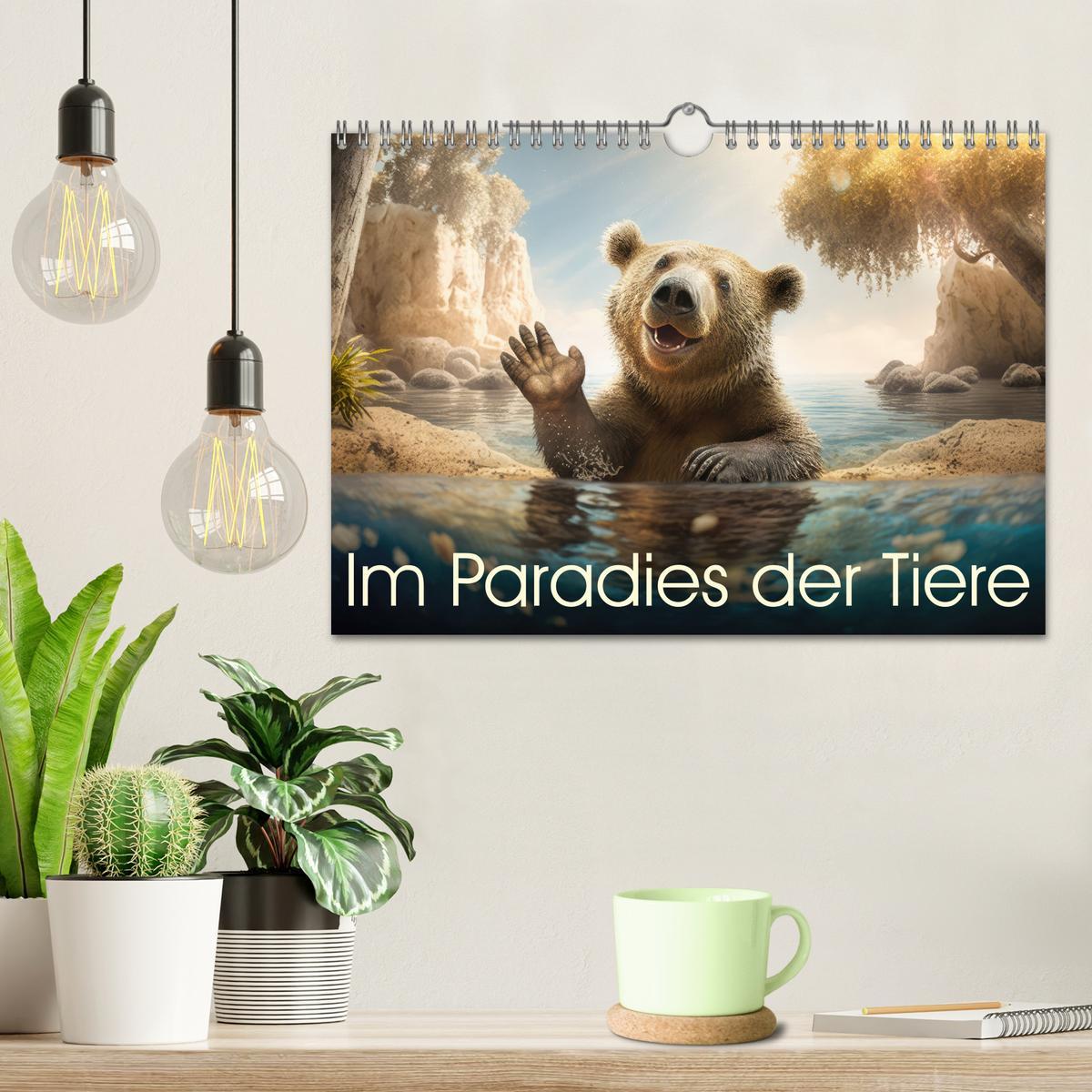 Bild: 9783383914607 | Im Paradies der Tiere (Wandkalender 2025 DIN A4 quer), CALVENDO...