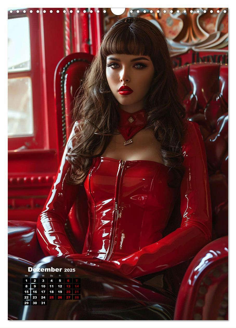 Bild: 9783457156759 | Latex-Girls (Wandkalender 2025 DIN A3 hoch), CALVENDO Monatskalender