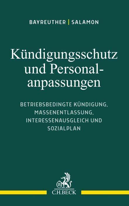 Cover: 9783406777479 | Kündigungsschutz und Personalanpassungen | Frank Bayreuther (u. a.)
