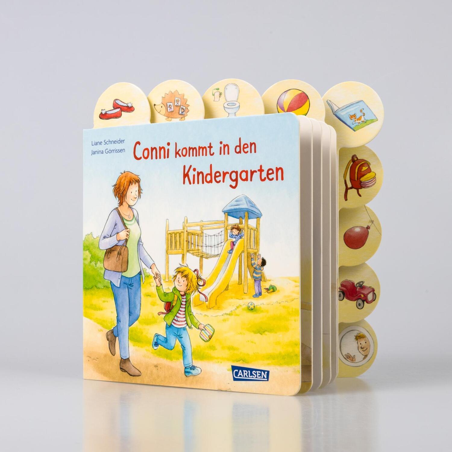 Bild: 9783551173102 | Conni-Pappbilderbuch: Conni kommt in den Kindergarten | Schneider