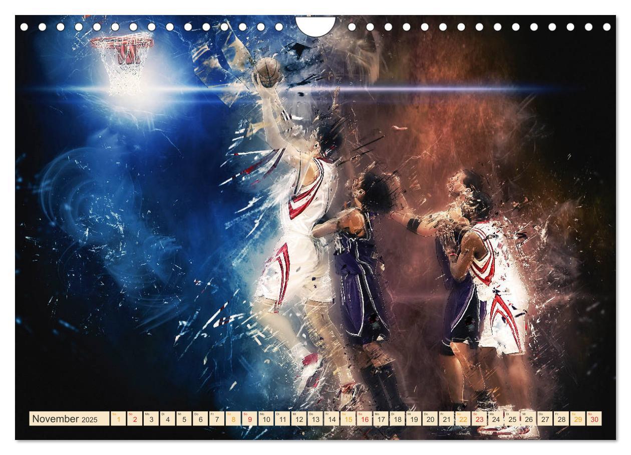 Bild: 9783435325498 | Basketball extrem (Wandkalender 2025 DIN A4 quer), CALVENDO...