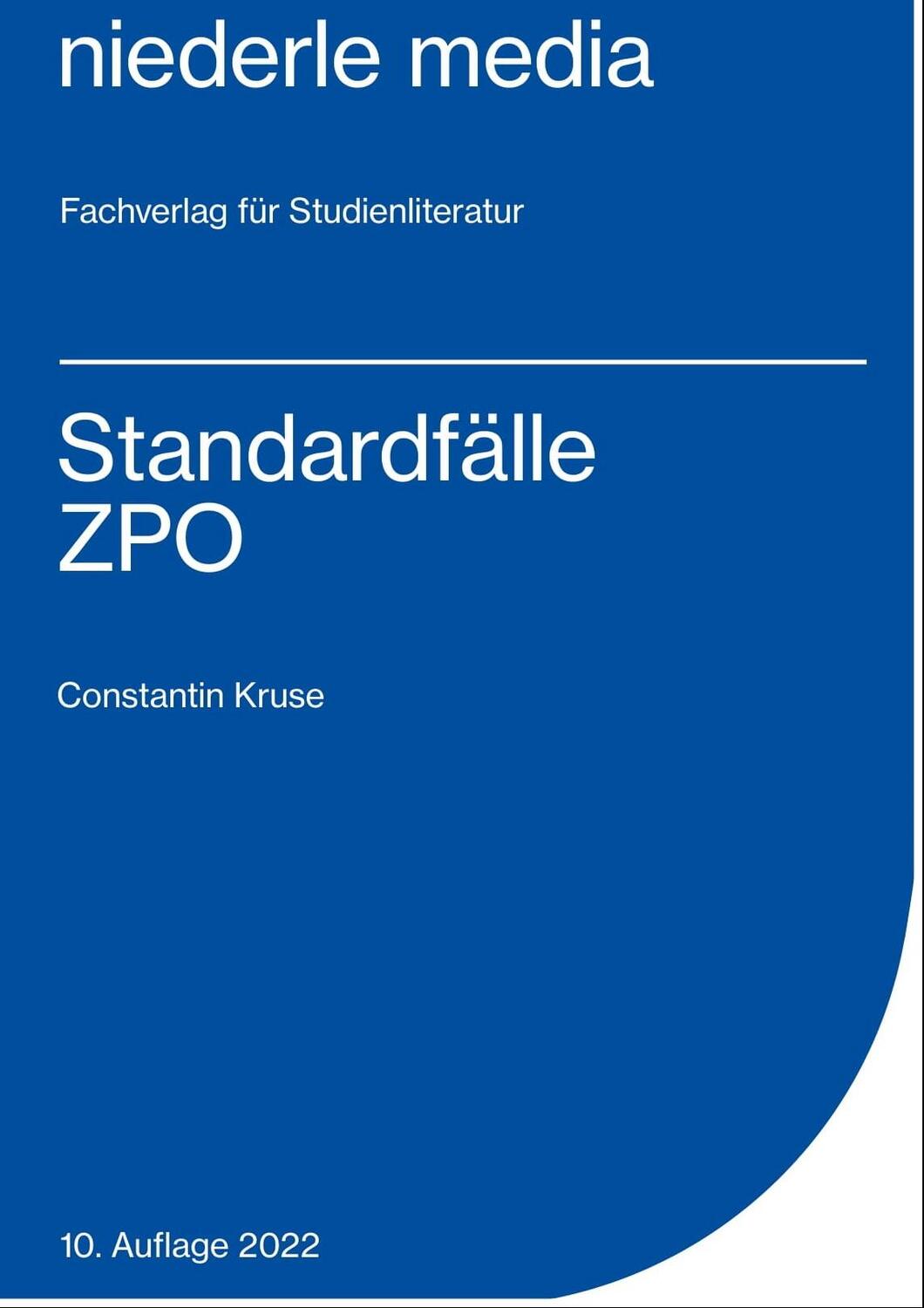 Cover: 9783867241533 | Standardfälle ZPO | Constantin Kruse | Taschenbuch | Deutsch | 2009