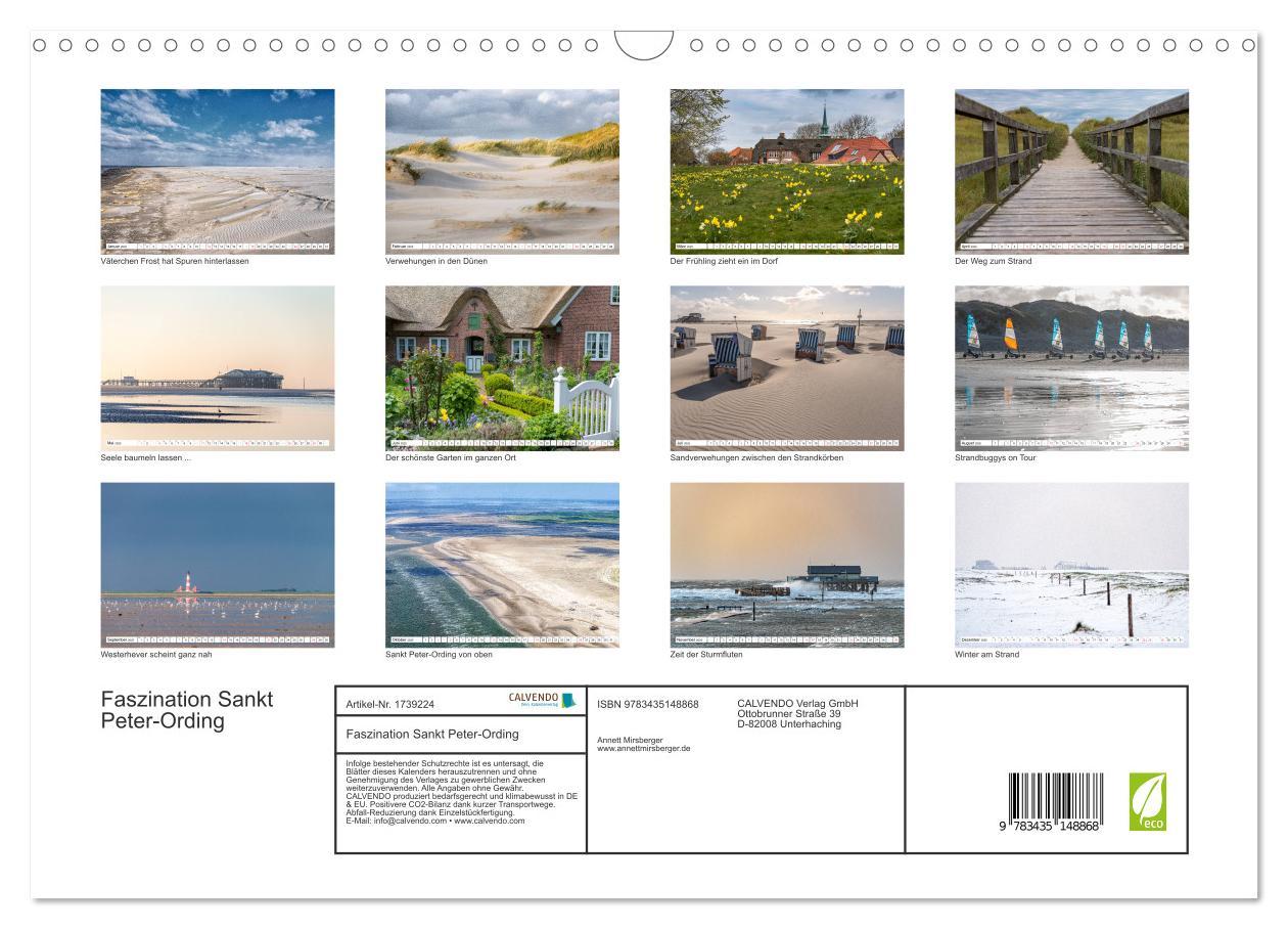 Bild: 9783435148868 | Faszination Sankt Peter-Ording (Wandkalender 2025 DIN A3 quer),...