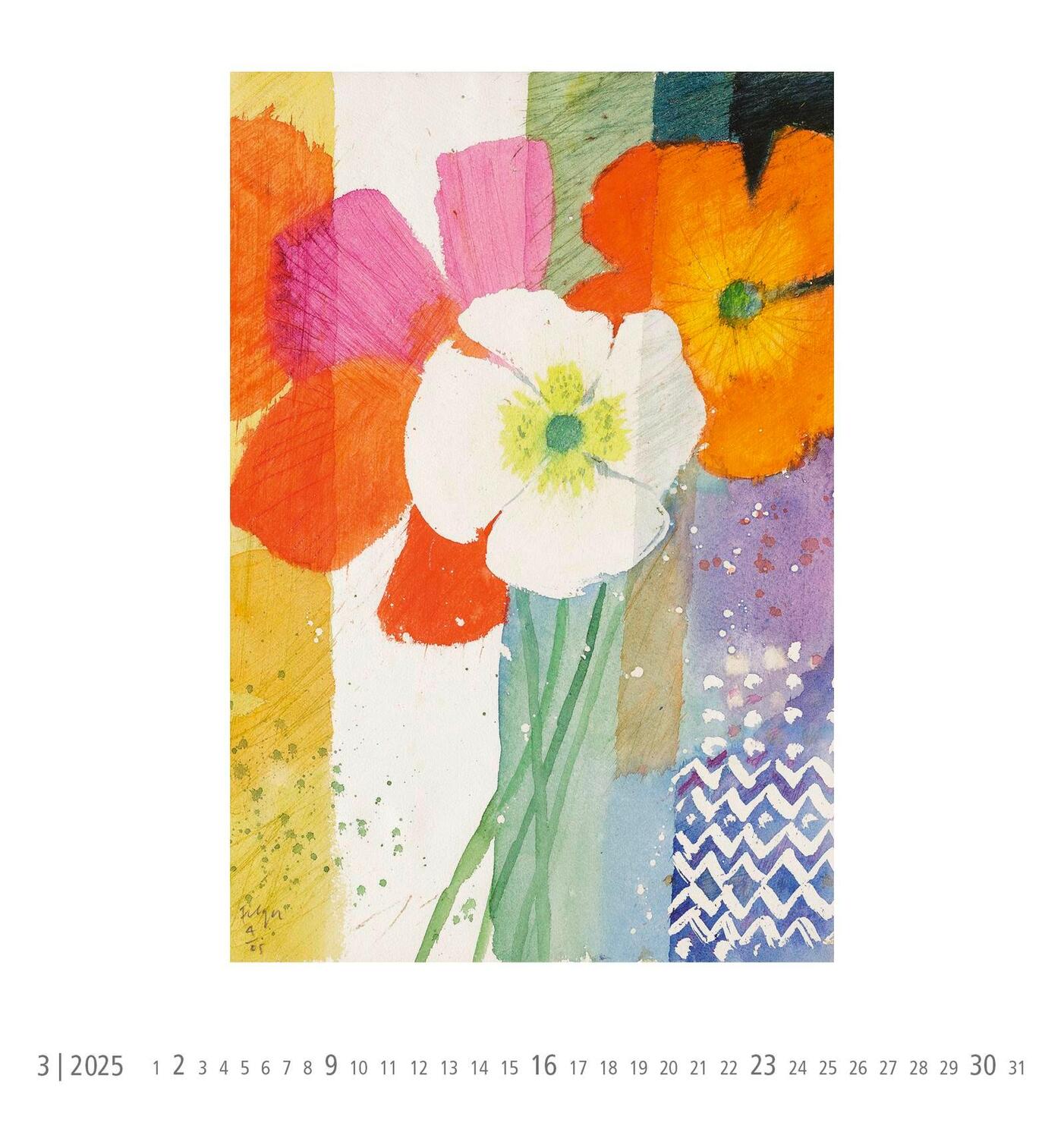 Bild: 4251693904199 | Wandkalender 2025: Blumen | Andreas Felger | Kalender | 12 S. | 2025